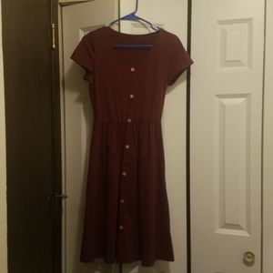 Burgandy dress